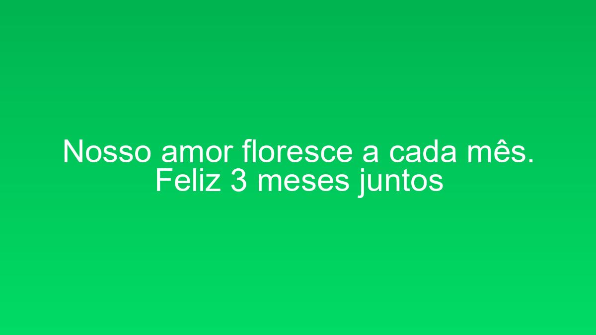 Nosso amor floresce a cada mês. Feliz 3 meses juntos nosso amor floresce a cada mes feliz 3 meses juntos