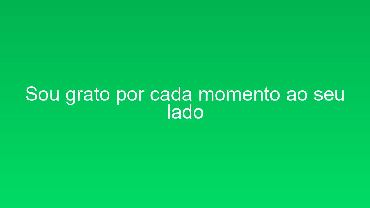 Sou grato por cada momento ao seu lado sou grato por cada momento ao seu lado 1